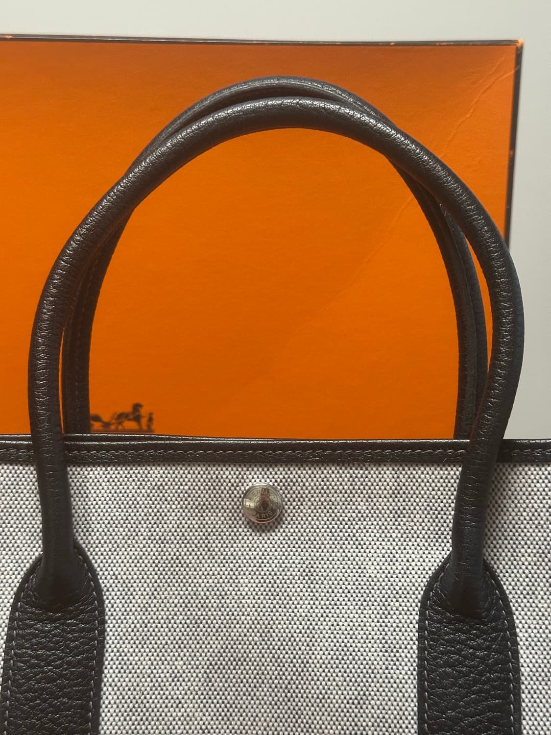 에르메스 가든 파티 바이킹 캔버스 네곤다 & 팔라듐 하드웨어 36 에크 상품이미지3