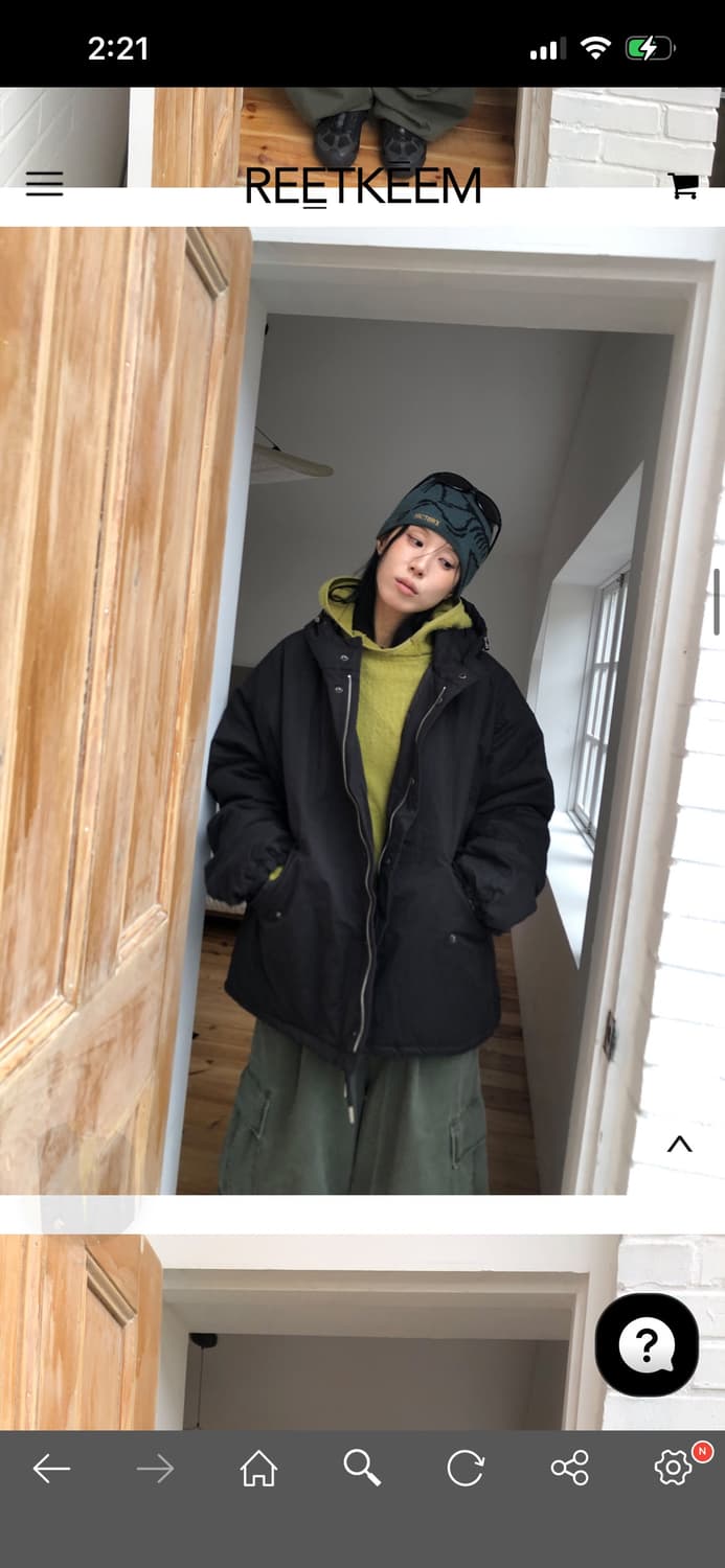 릿킴 FIELD PEDDED JUMPER 검정 상품이미지2