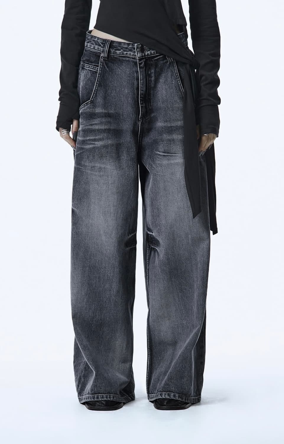 트리밍버드 Handcrafted Faded Denim Pants 상품이미지1
