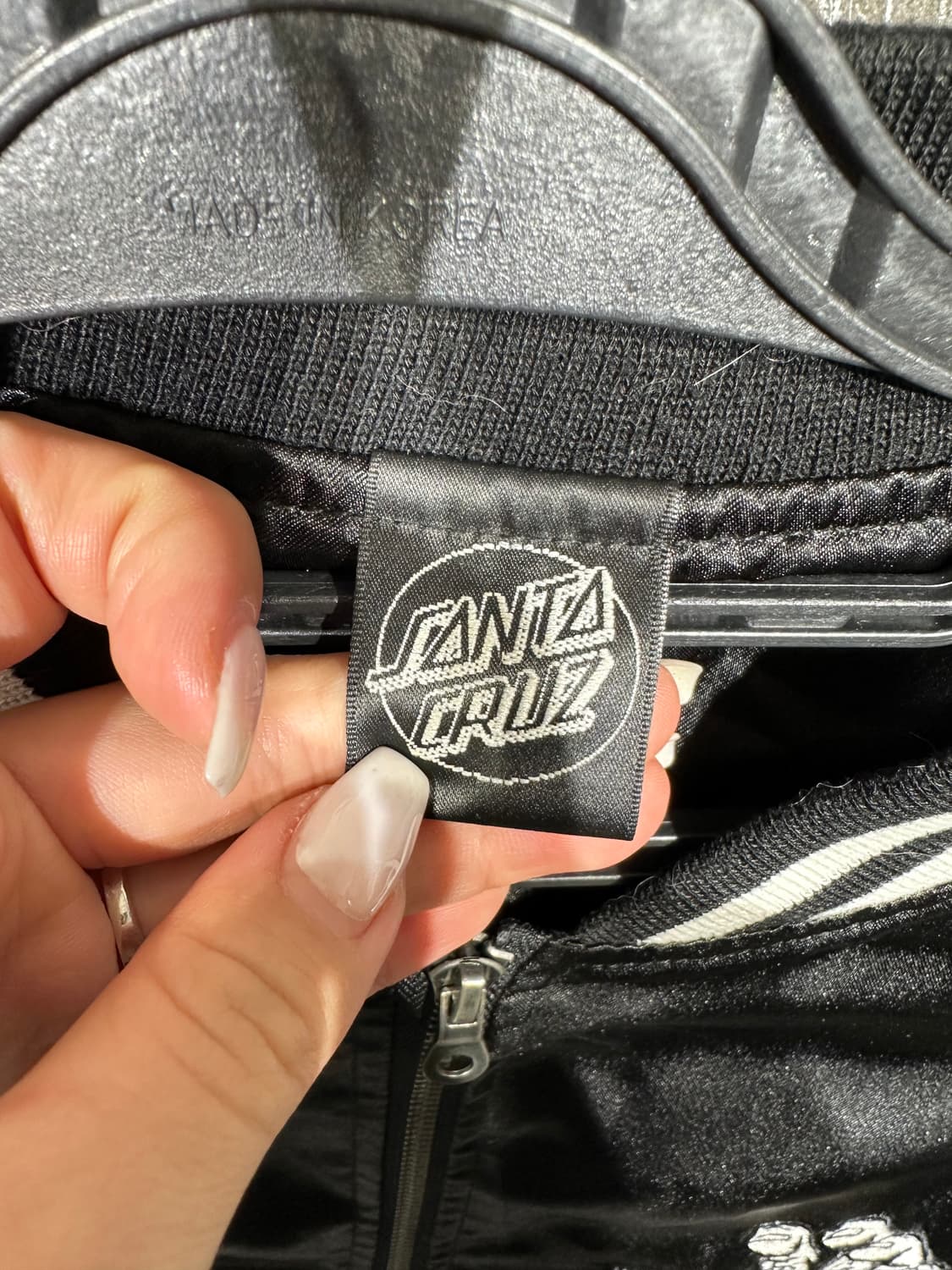 산타크루즈 y2k 손 자수 블랙 스카잔 L  상품이미지9