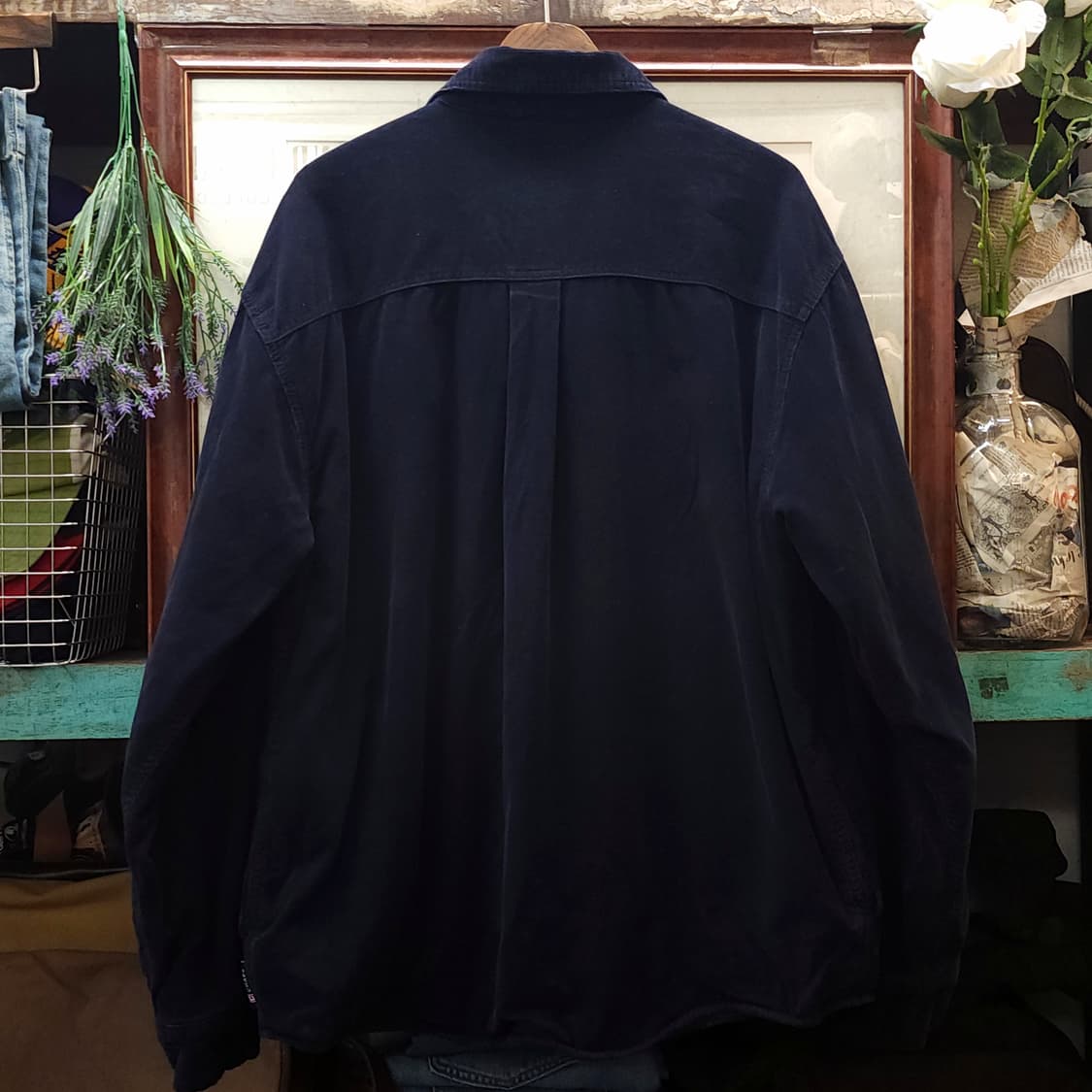 90s 챕스 랄프로렌 코듀로이 워크셔츠 컨트리 쉐르파 셔츠자켓 네이비xl 상품이미지3