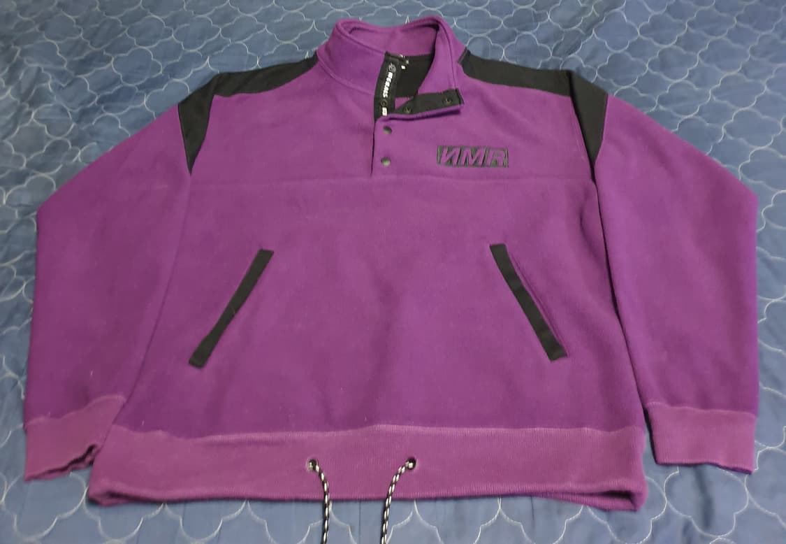 NUMERALS 하프 스냅버튼 플리스 자켓 퍼플 (M) 상품이미지1