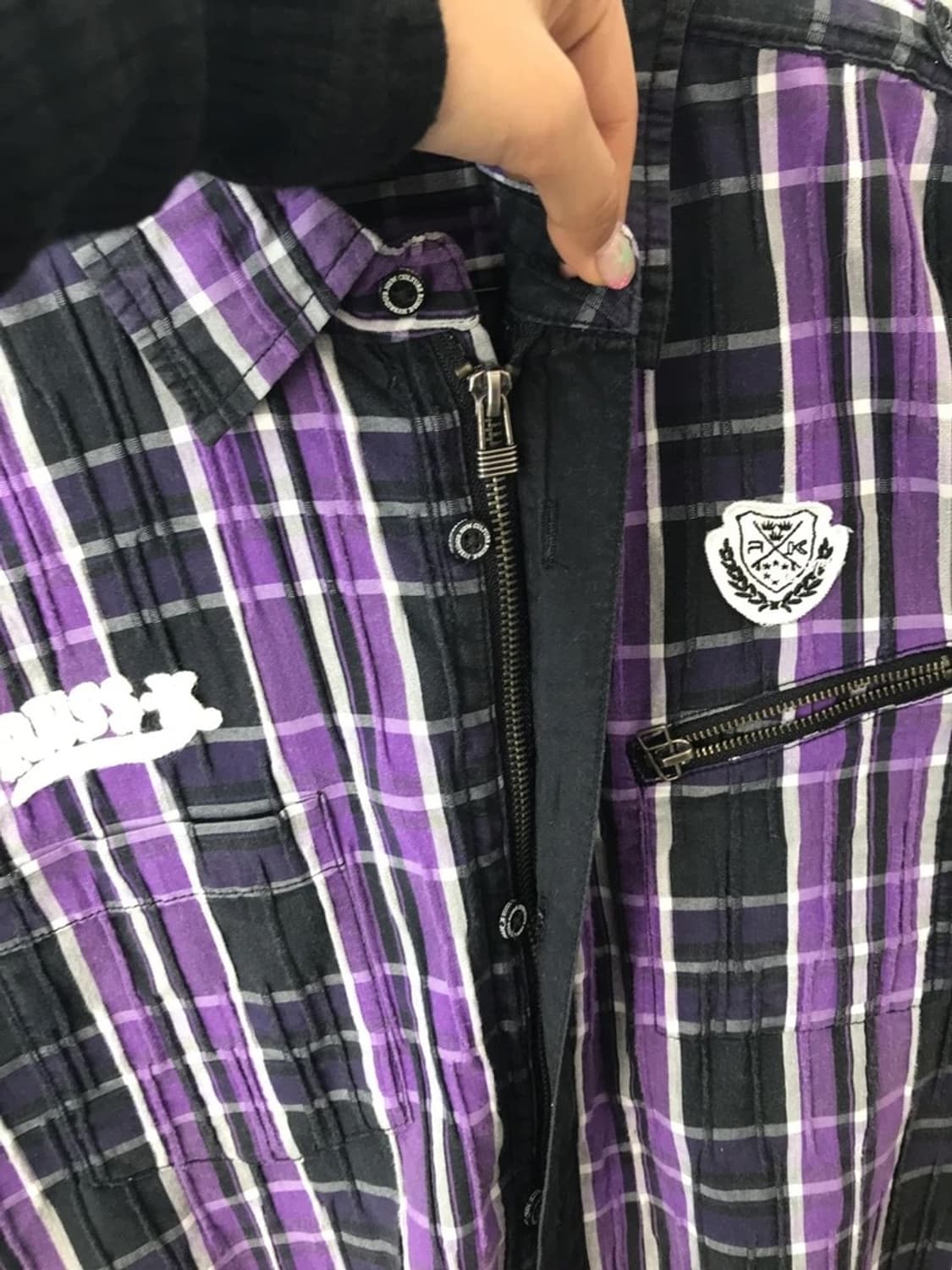 RUSS-K Purple Plaid Shirt 상품이미지7