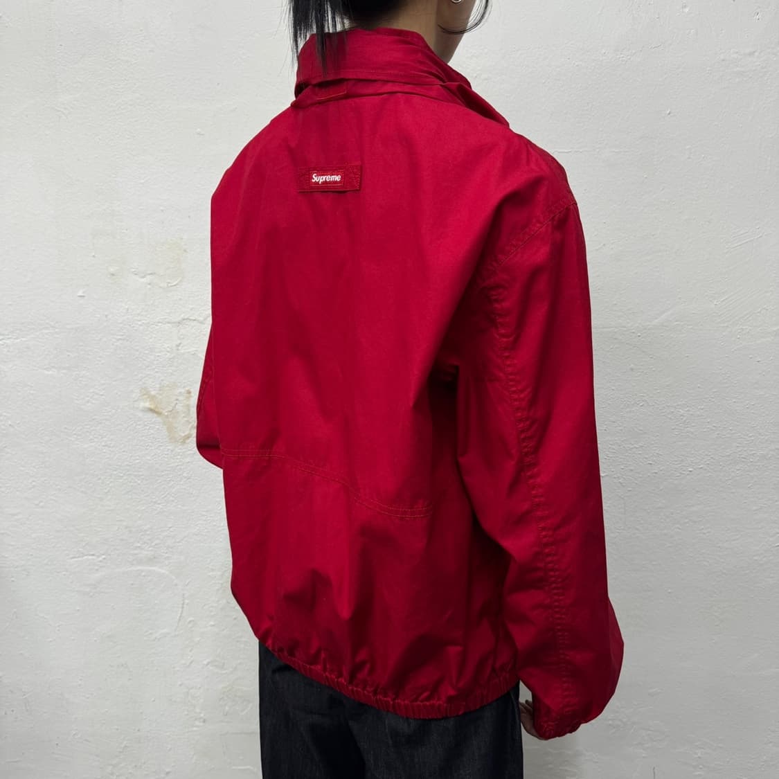 슈프림 19ss week10 레드컬러 코튼 히든 후디 하이랜드 자켓 상품이미지2