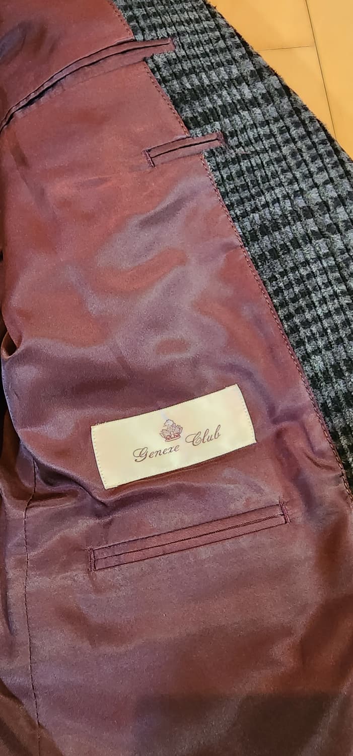 그레이/블랙 모직 자켓 M 상품이미지8