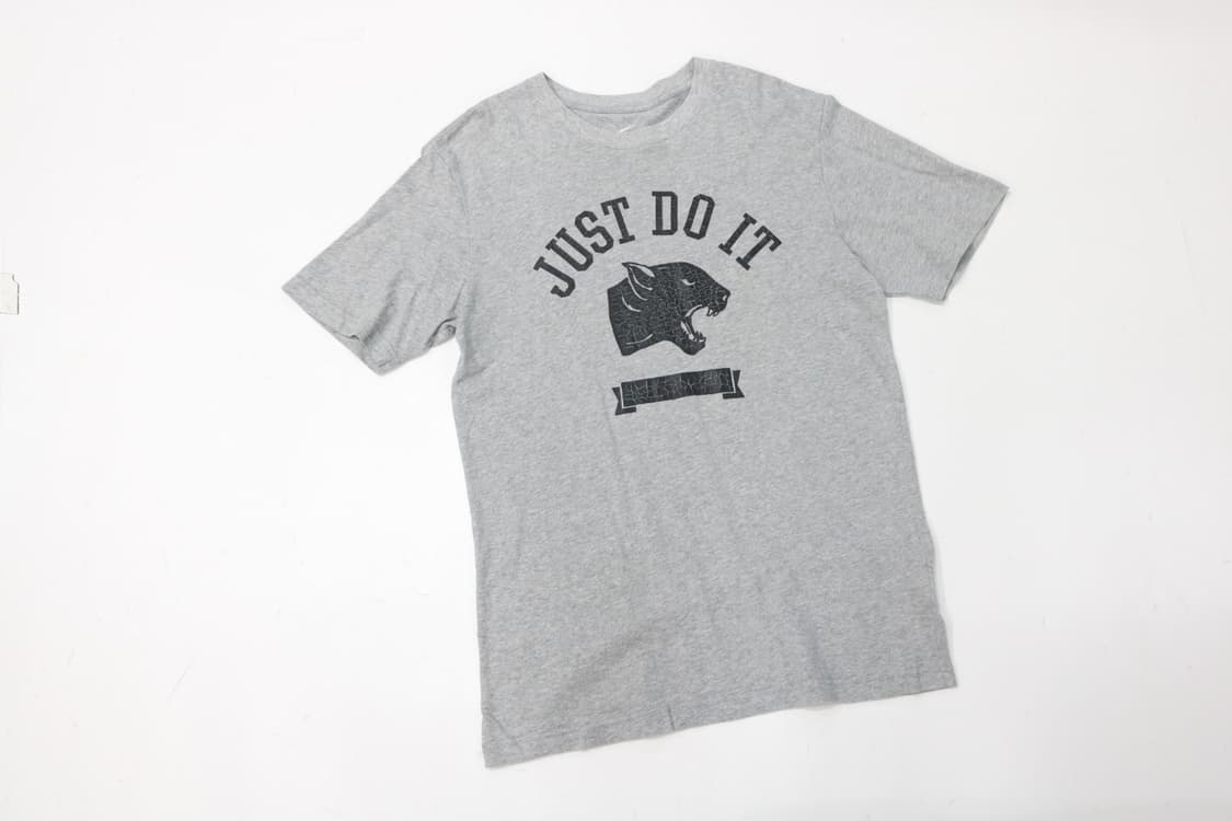 나이키 저스트 두 잇 빈티지 퓨마 그래픽 그레이 반팔 티셔츠 (M) 상품이미지2