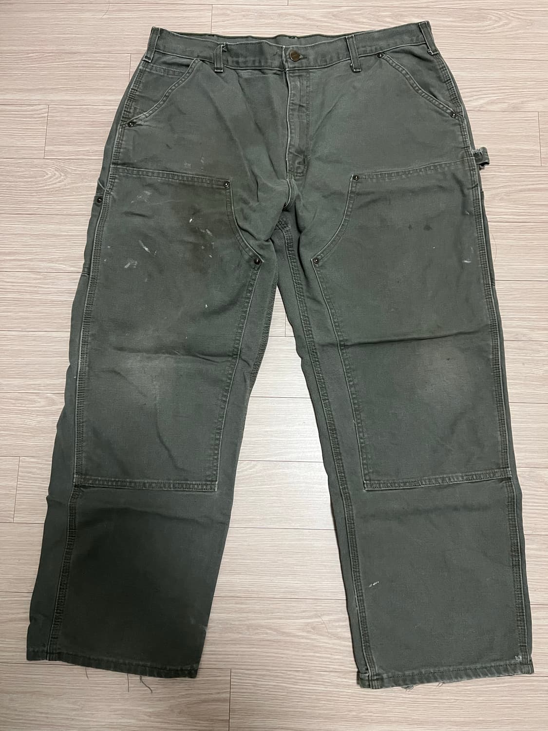 칼하트 더블니 모스그린 팬츠 38x30 상품이미지1