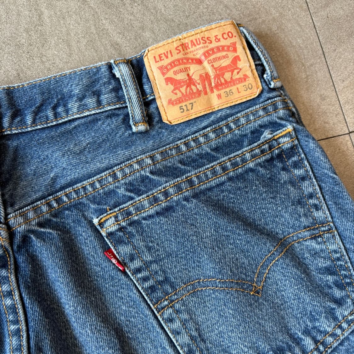 리바이스 정품 517 데님 팬츠 상품이미지9