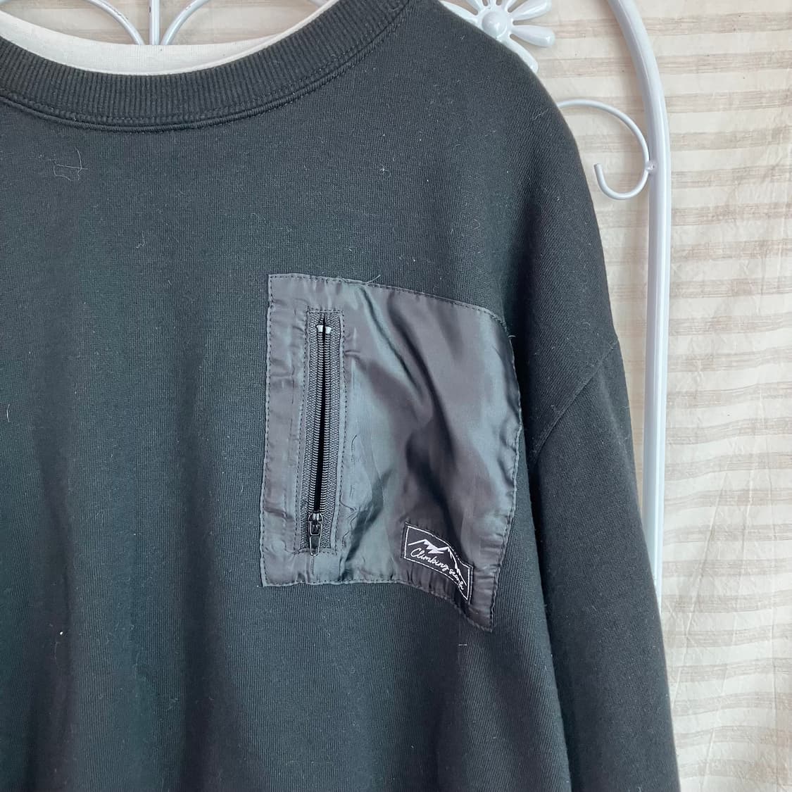 빈티지 마운틴 포켓 블랙 맨투맨 y2k 스트릿 갸루 펑키 일본빈티지657 상품이미지4