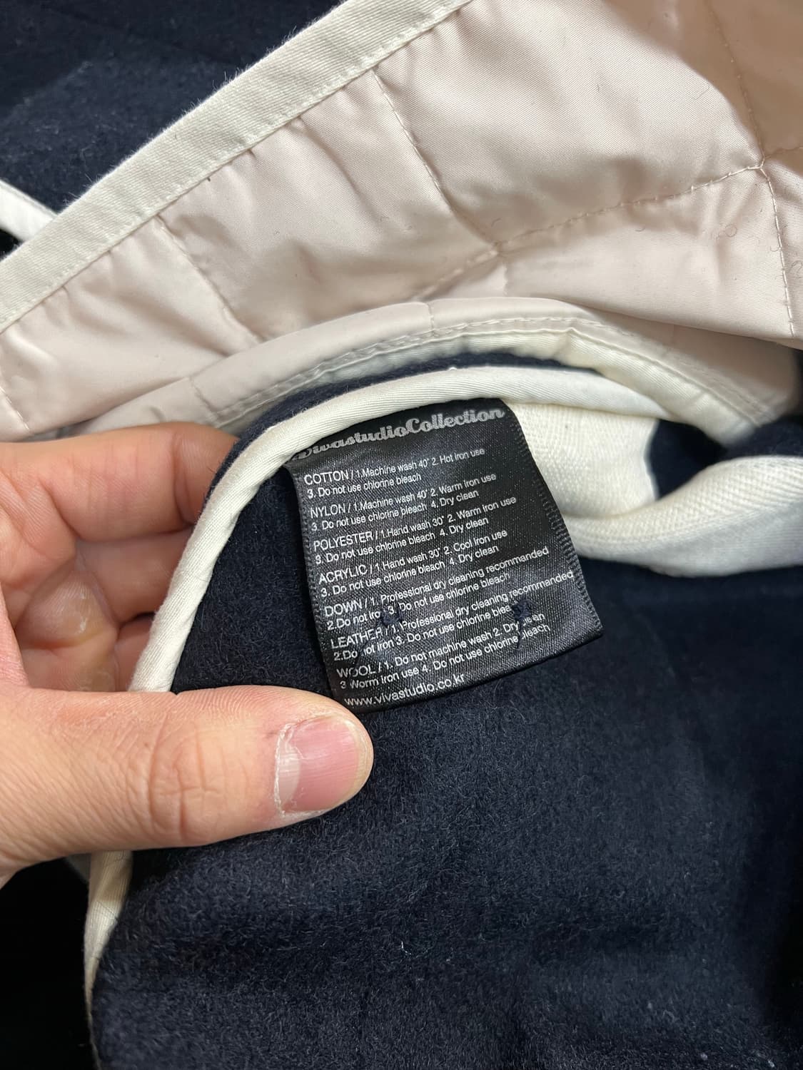 비바스튜디오 네이비 더플코트 L 상품이미지6