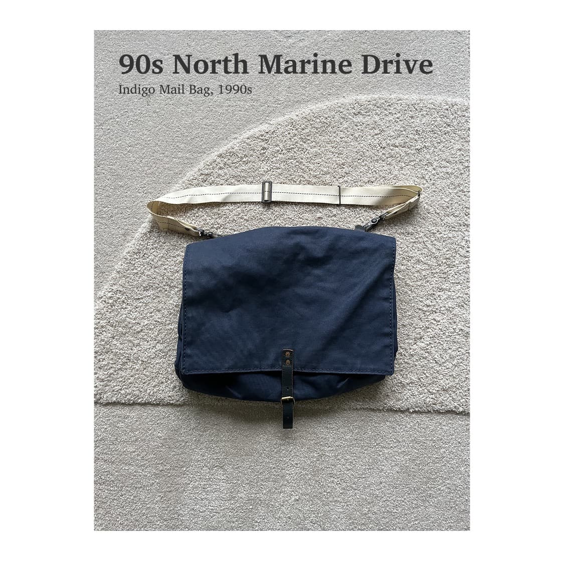 90s 노스마린드라이브 인디고 메일백 상품이미지1