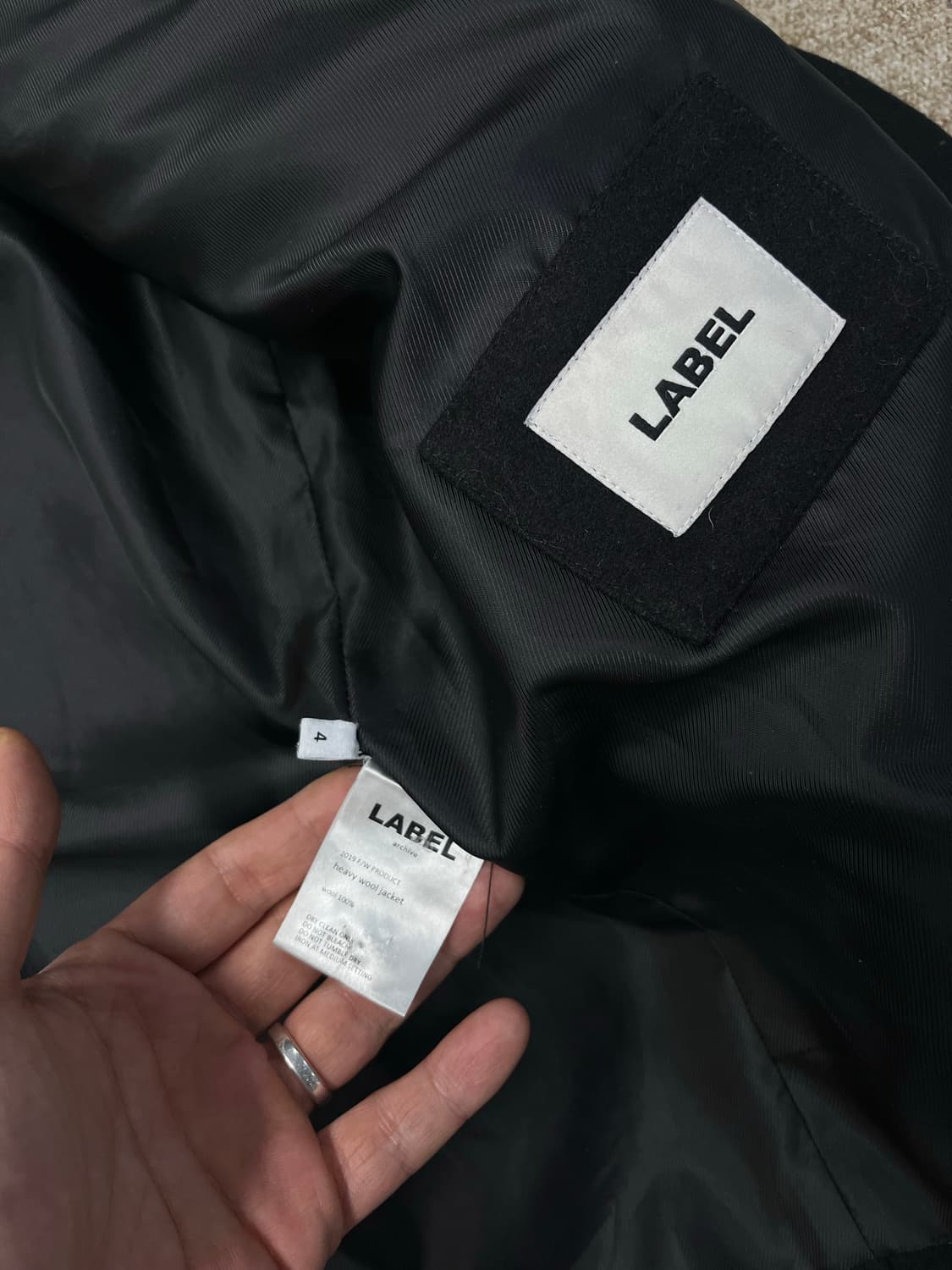 라벨아카이브 울 자켓 상품이미지4