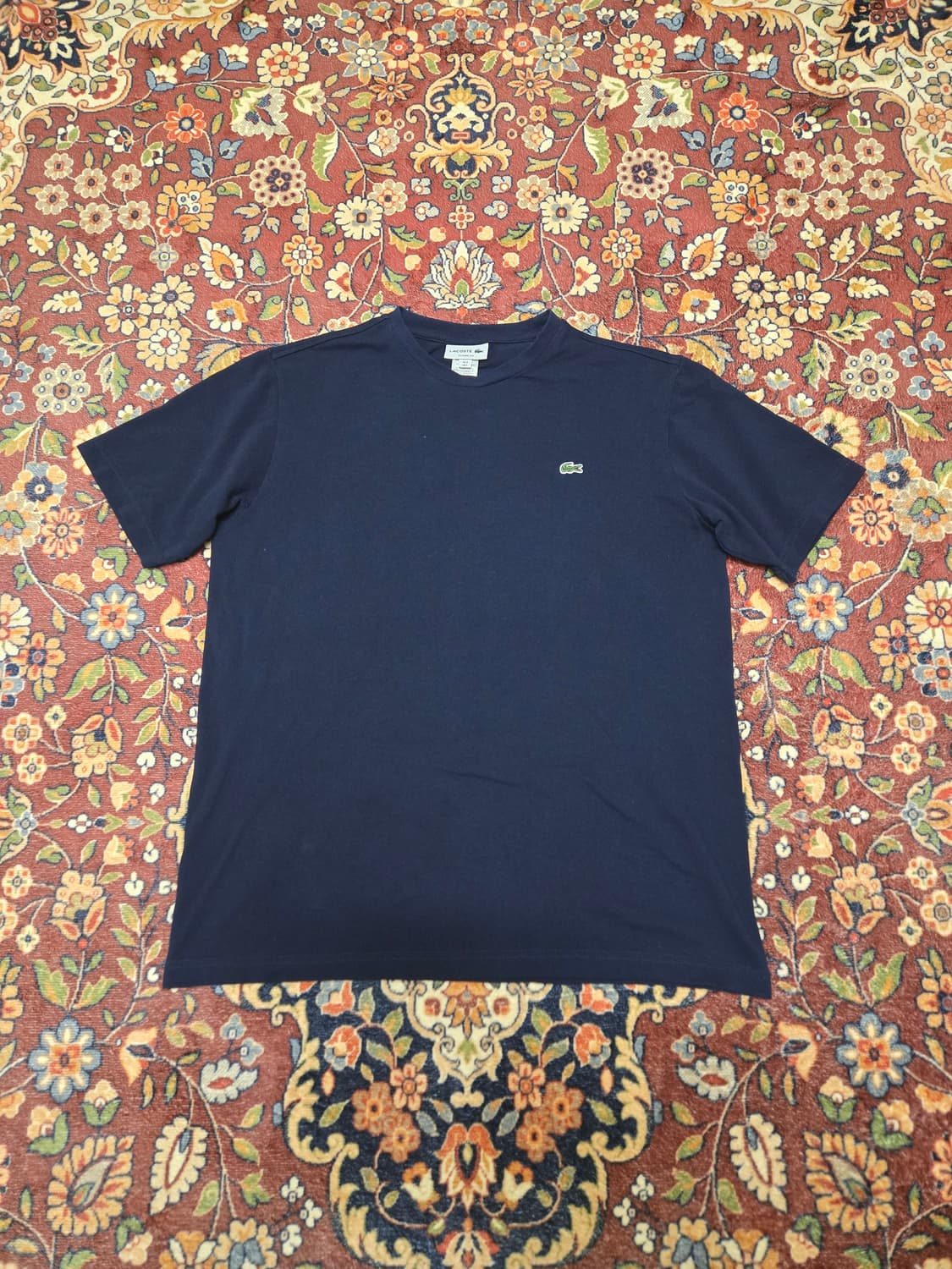 라코스테 프렌치 피케 반팔 티셔츠 네이비 (US L) 상품이미지1