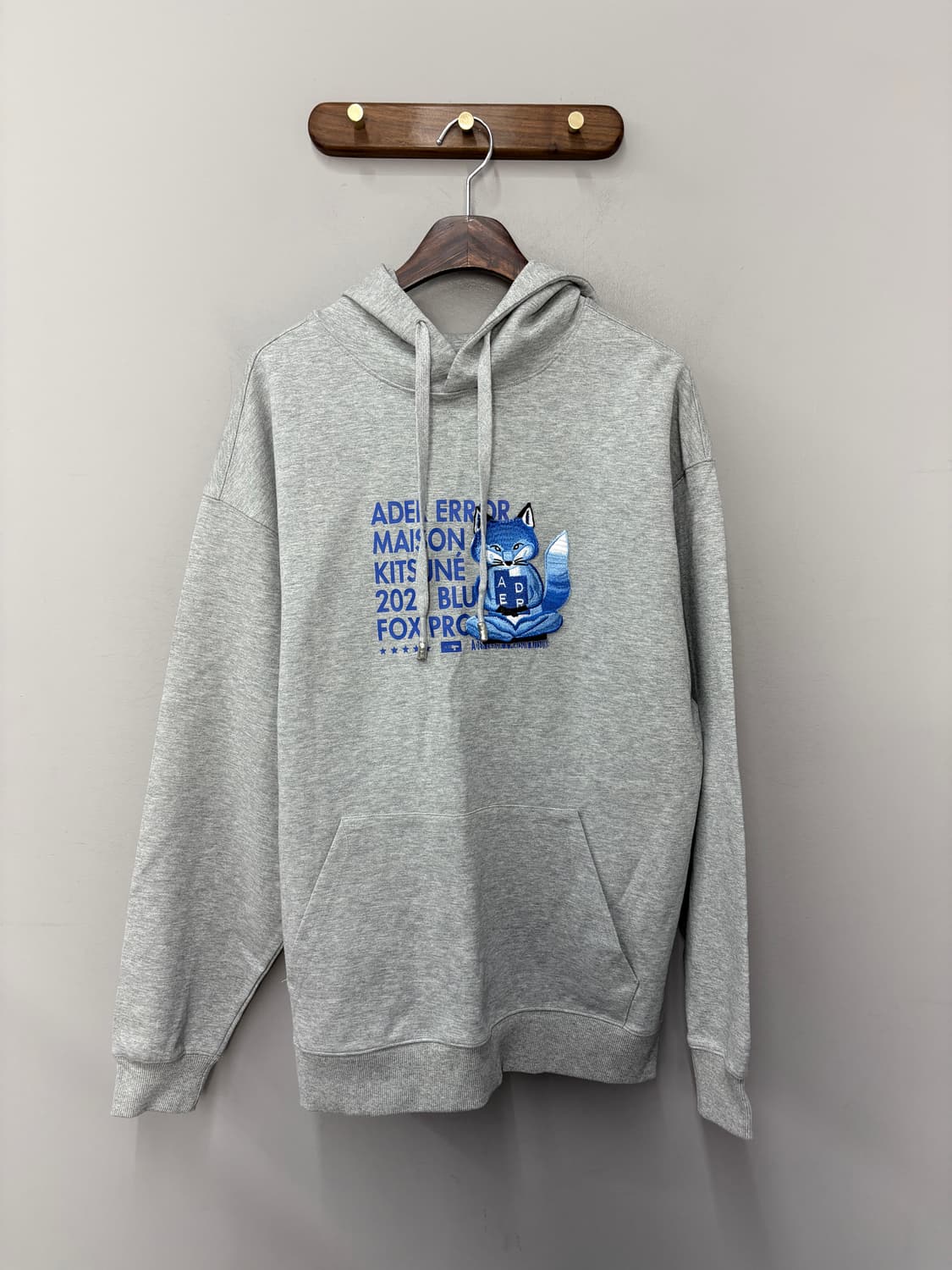 메종키츠네 X 아더에러 메디테이션 폭스 후드 그레이A3820 상품이미지2