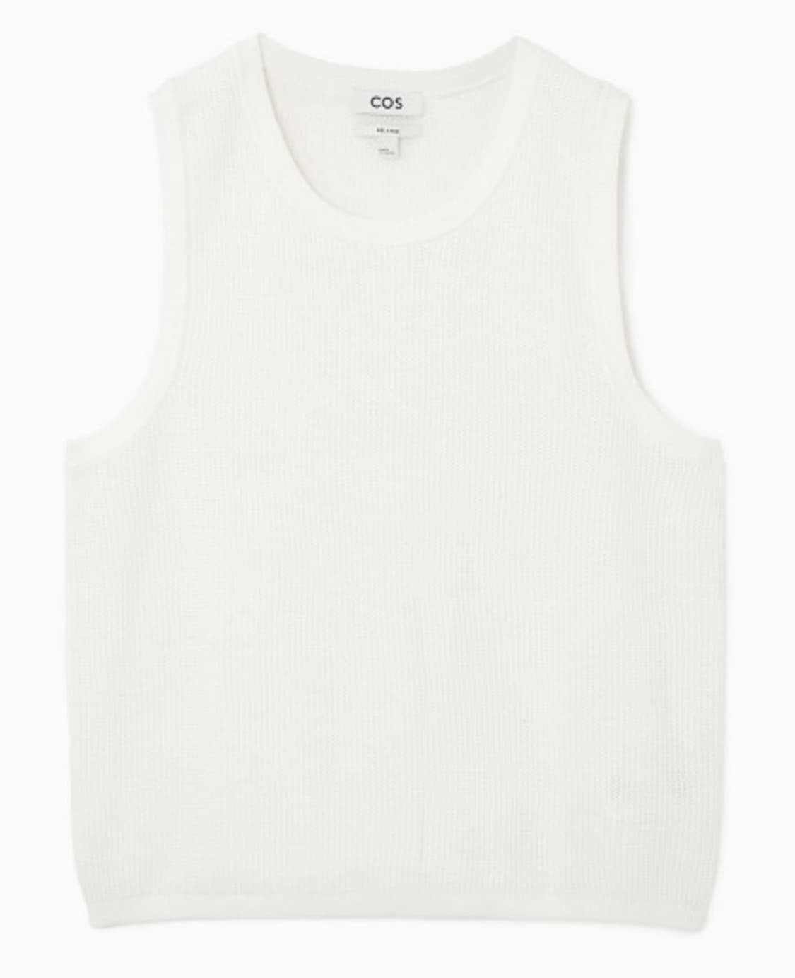 코스 니트 베스트 화이트 M 상품이미지2