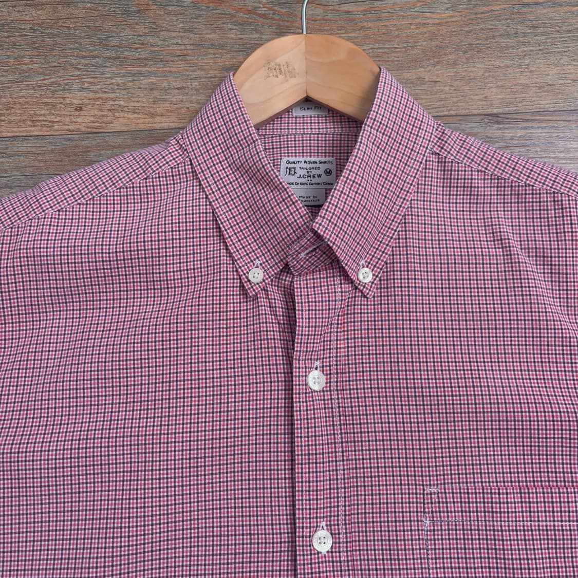 JCREW 제이크루 체크 셔츠 남방 M 슬림 수입 정품 기본 디테일 상품이미지2