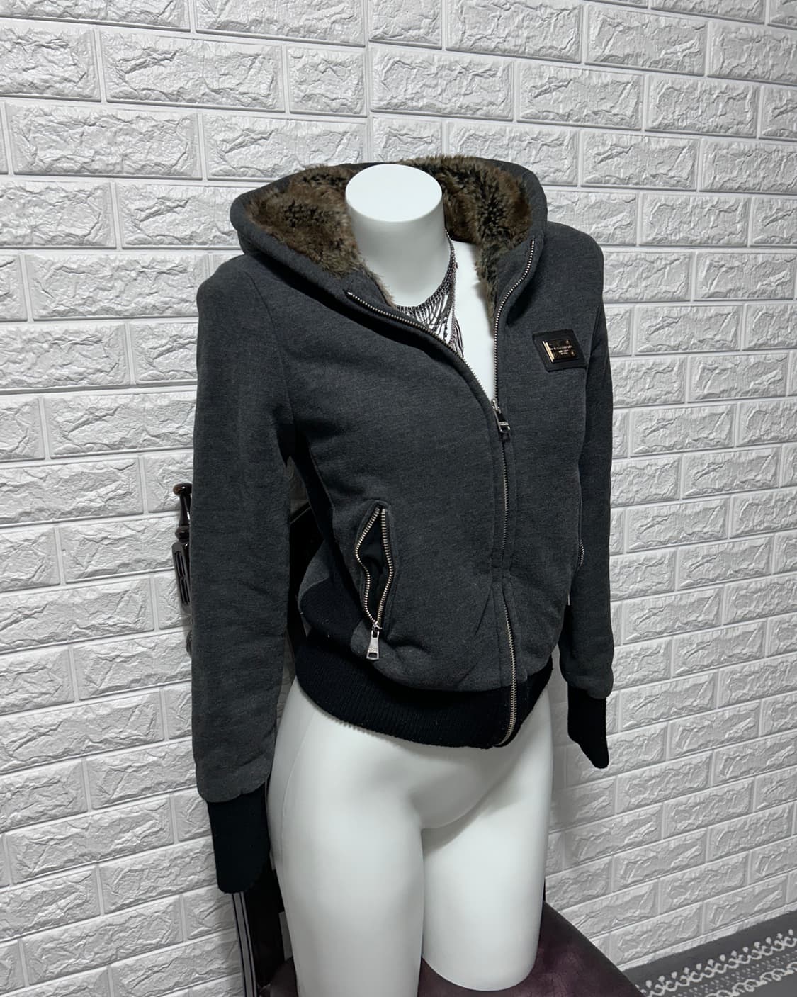 돌체앤가바나 울프조 퍼 후드 자켓 상품이미지1