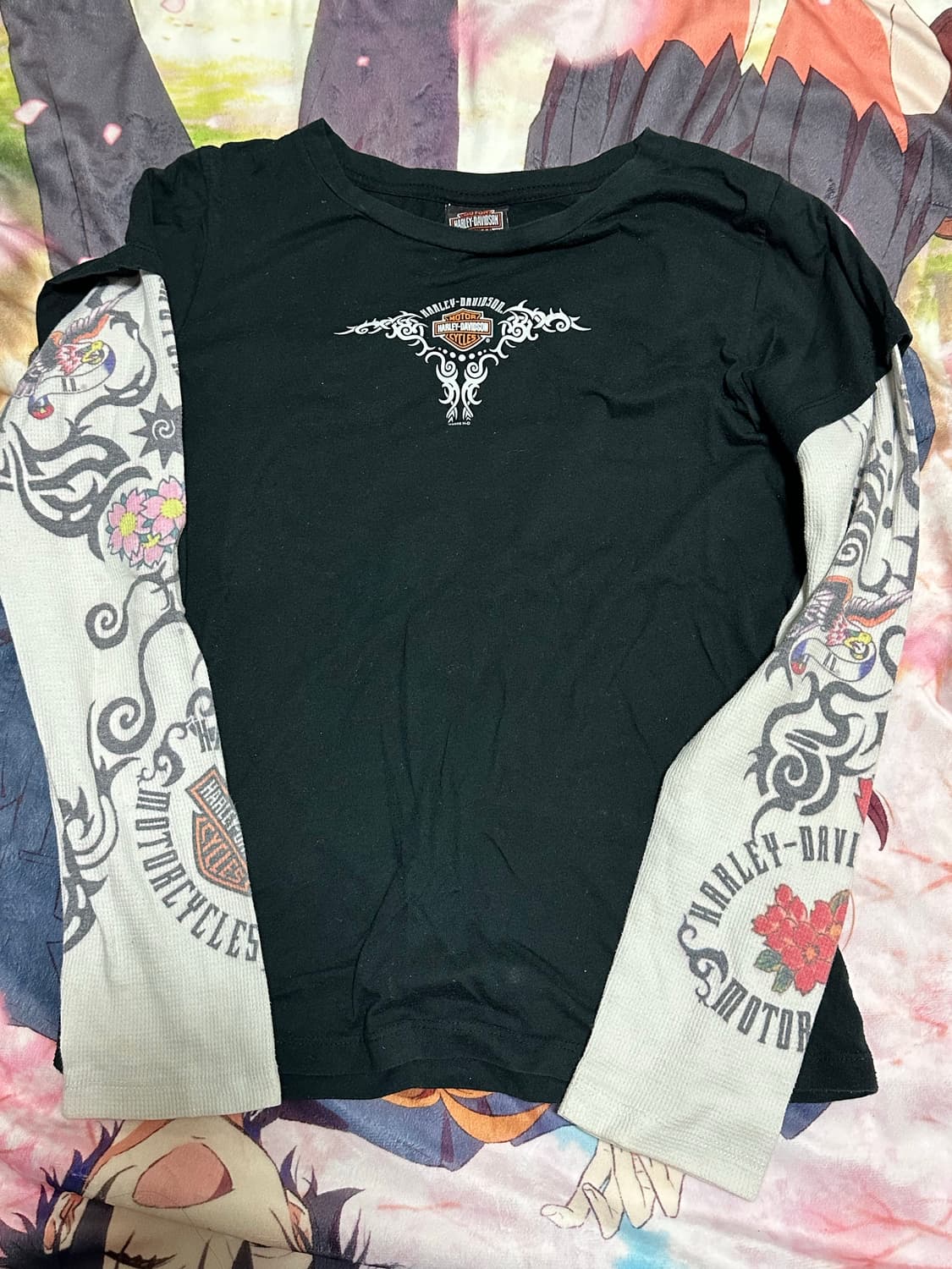 할리데이비슨 레이어드 타투 롱슬 상품이미지1