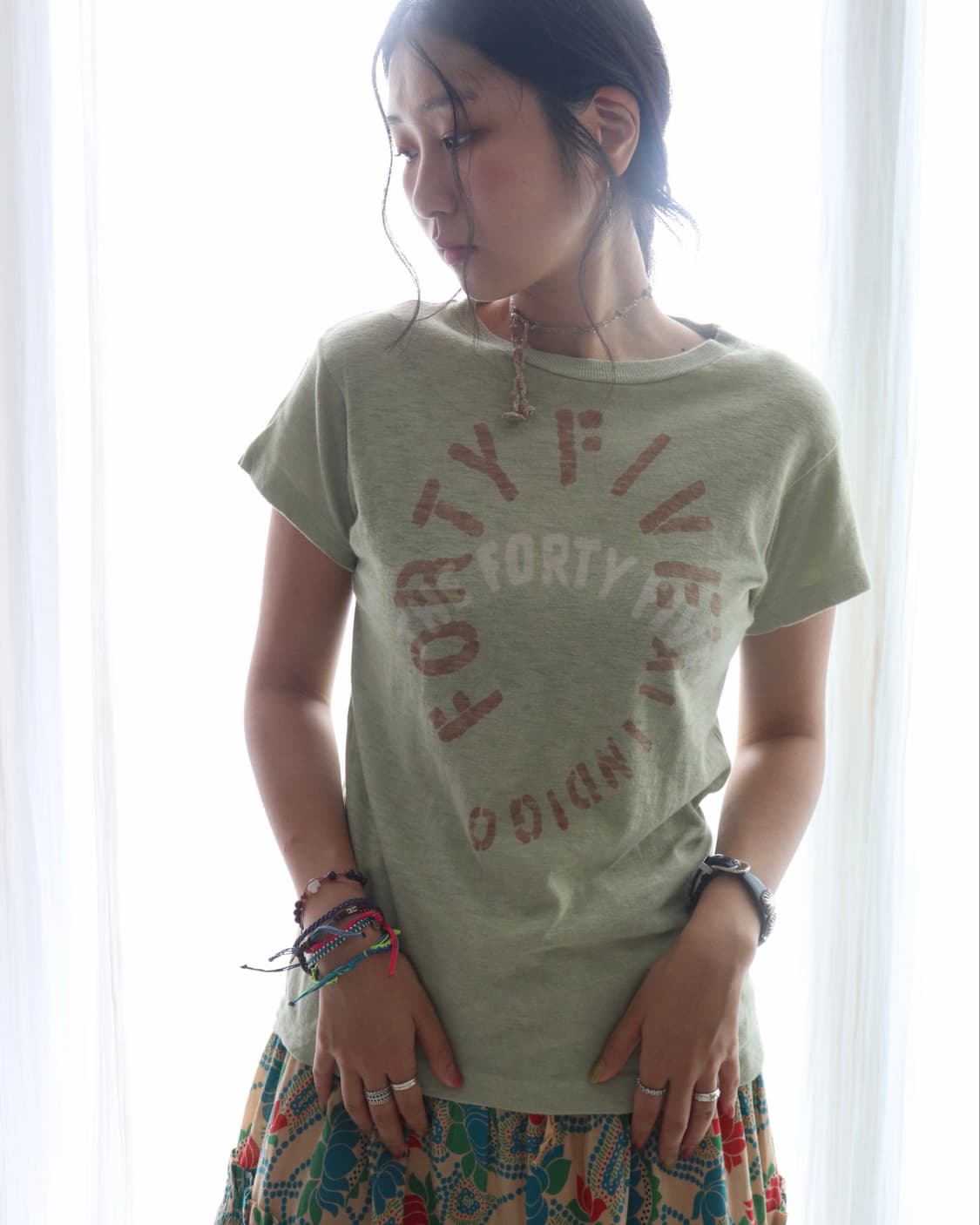 [45rpm] Green Logo T-Shirt 상품이미지4
