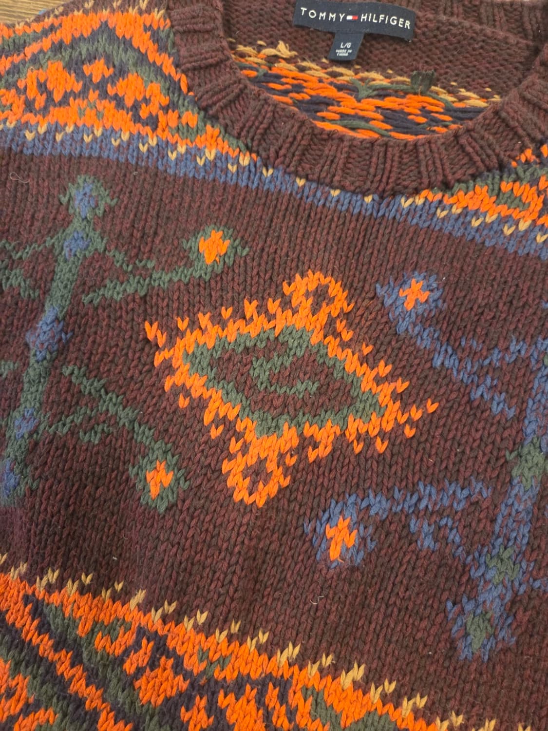 90's 타미힐피거 나바호니트 상품이미지9