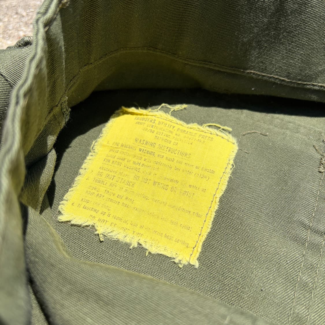 70s-80s US ARMY OG-507 퍼티그 팬츠 32 상품이미지7