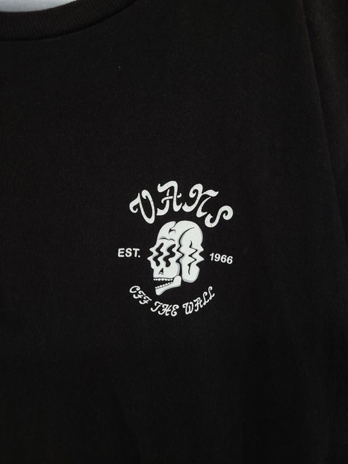 반스 블랙 로고 반팔티 L 상품이미지7