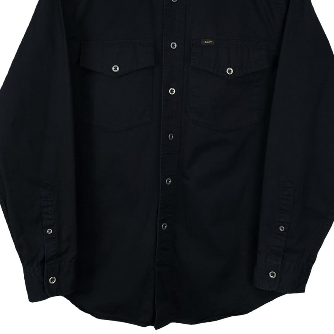 [리] 투포켓 오버핏 워크 셔츠 블랙 M18505 상품이미지5