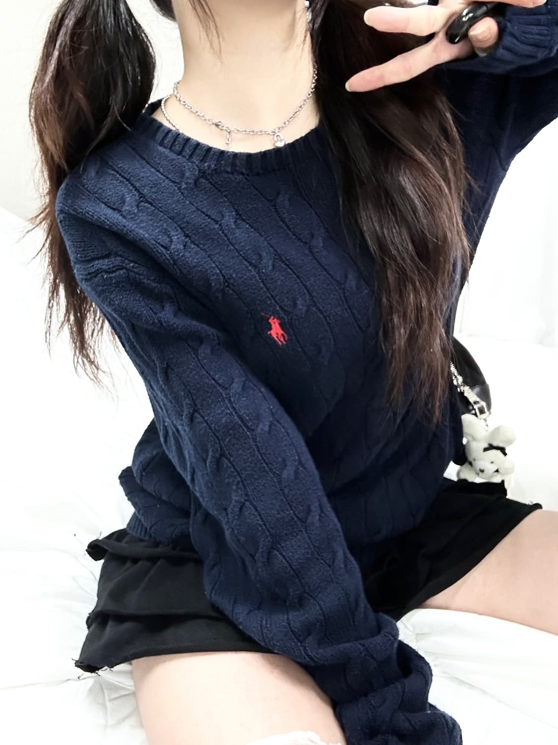 폴로 레드포니 네이비 케이블니트 상품이미지4