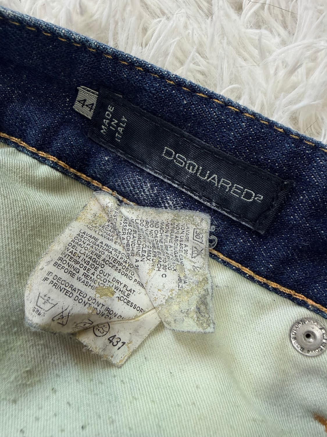 디스퀘어드2 (Dsquared2) 데님 더즈 레더 패치 디스트로이드 진 상품이미지8