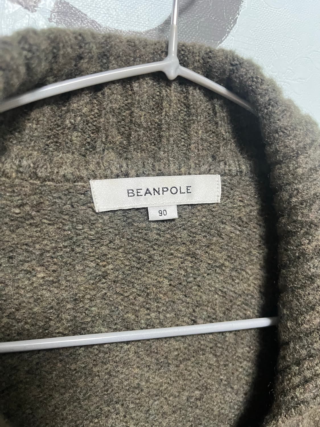 빈폴 울 니트 집업 가디건 상품이미지3