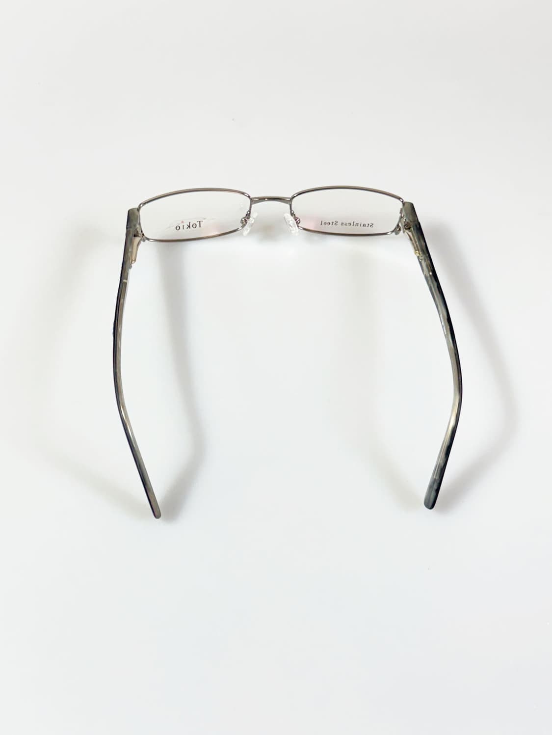 90s TOKIO 건메탈 슬림 스퀘어 빈티지 안경 상품이미지6