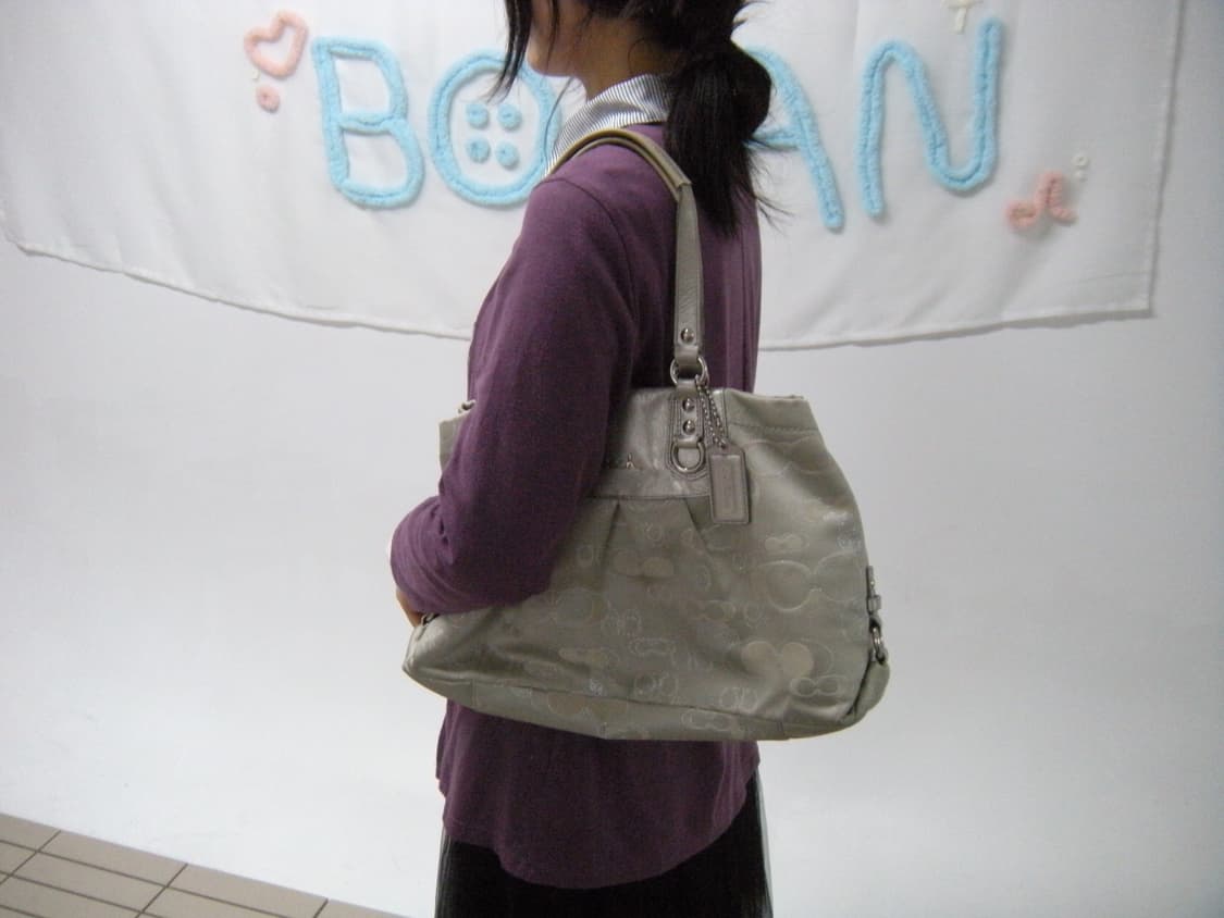 코치 애슐리 시그니처 메탈릭 숄더백 상품이미지10