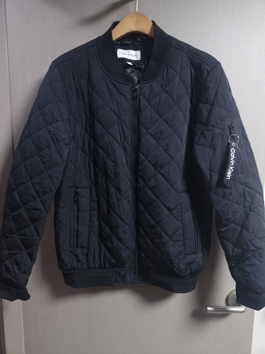 켈빈클라인 퀄팅 봄버자켓, L 상품이미지1