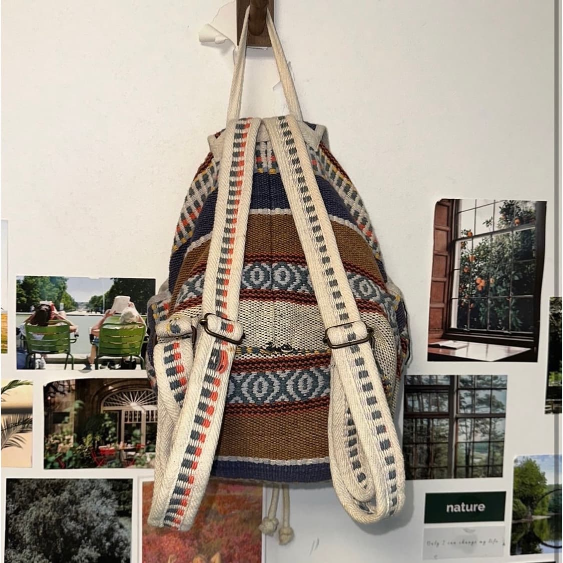 Rainbow bohemian multi pocket backpack 상품이미지3