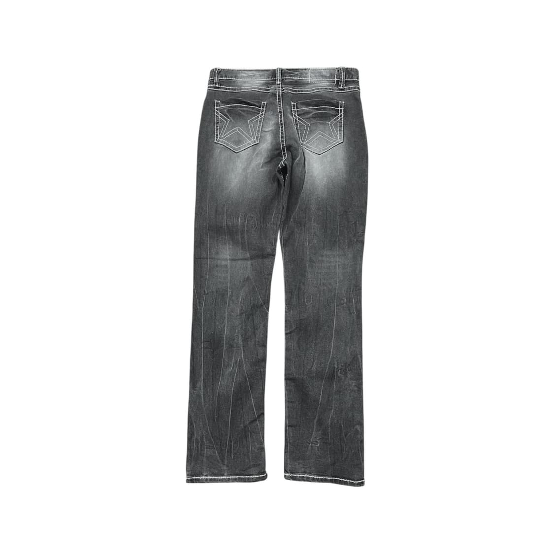 빈티지 별 자수 흑청 데님팬츠 상품이미지3