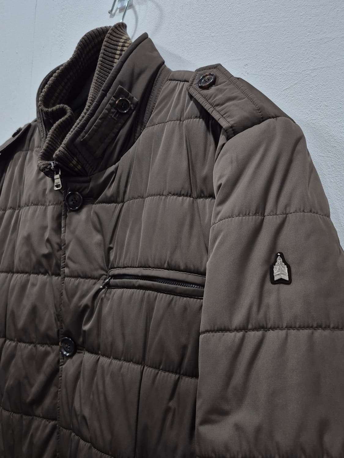 런던포그 브라운 비즈니스 퀄팅 점퍼 자켓 남성 105사이즈 상품이미지2