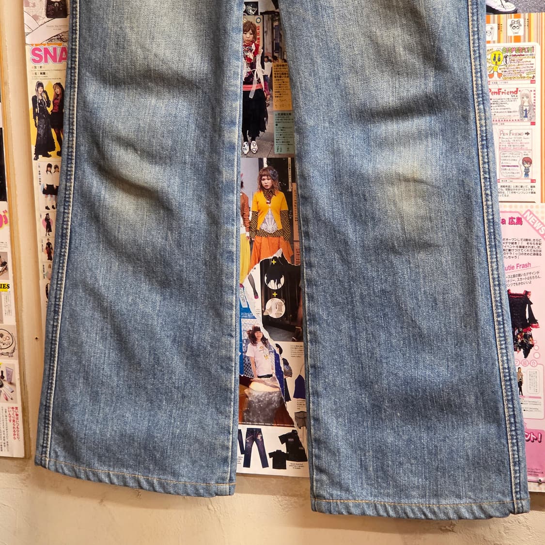 리바이스 재팬 연청 부츠컷 데님 팬츠 상품이미지7