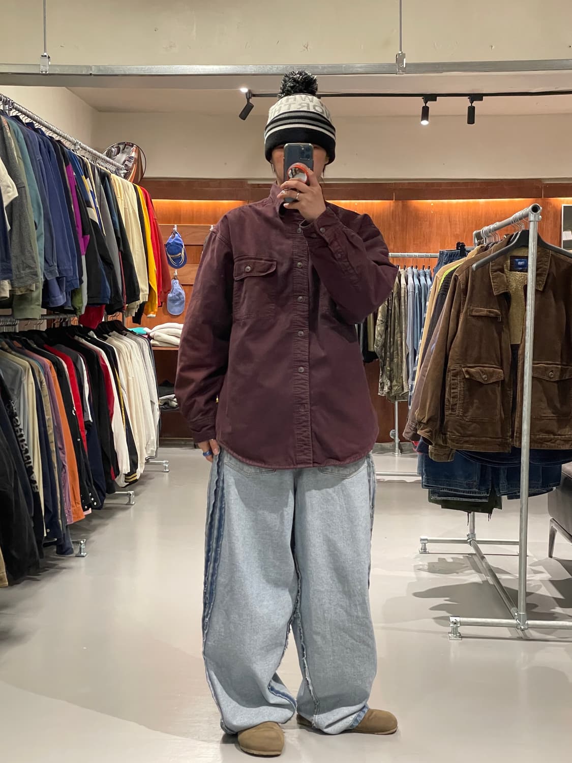 빈티지 플리스 셔츠   상품이미지5