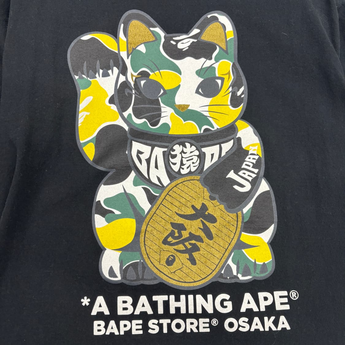 베이프 오사카 마네키네코 한정판 반팔티 상품이미지2