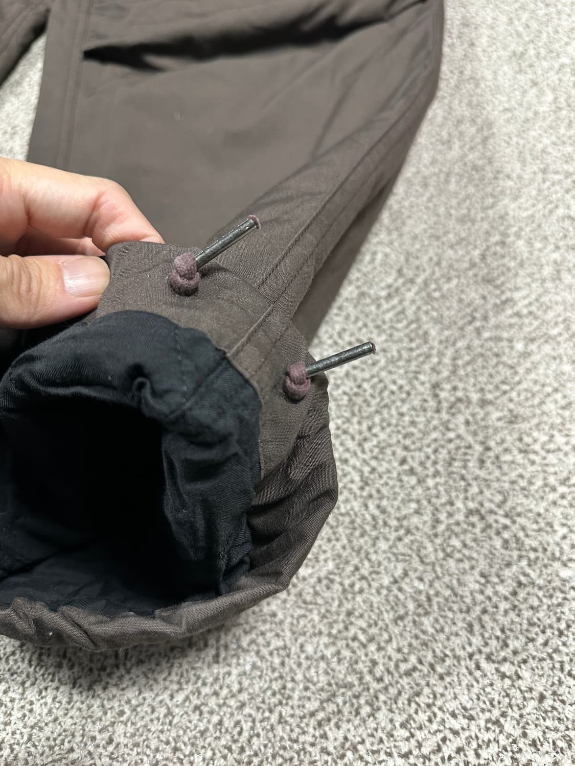 카키스 라인드 트루퍼 팬츠 한겨울가능 상품이미지4