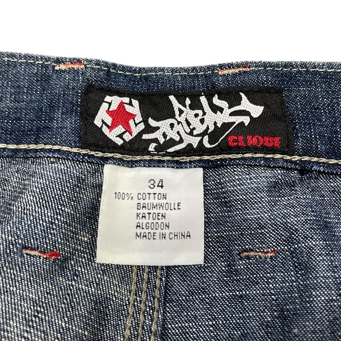 Tribal 올드스쿨 자수 데님팬츠 상품이미지6