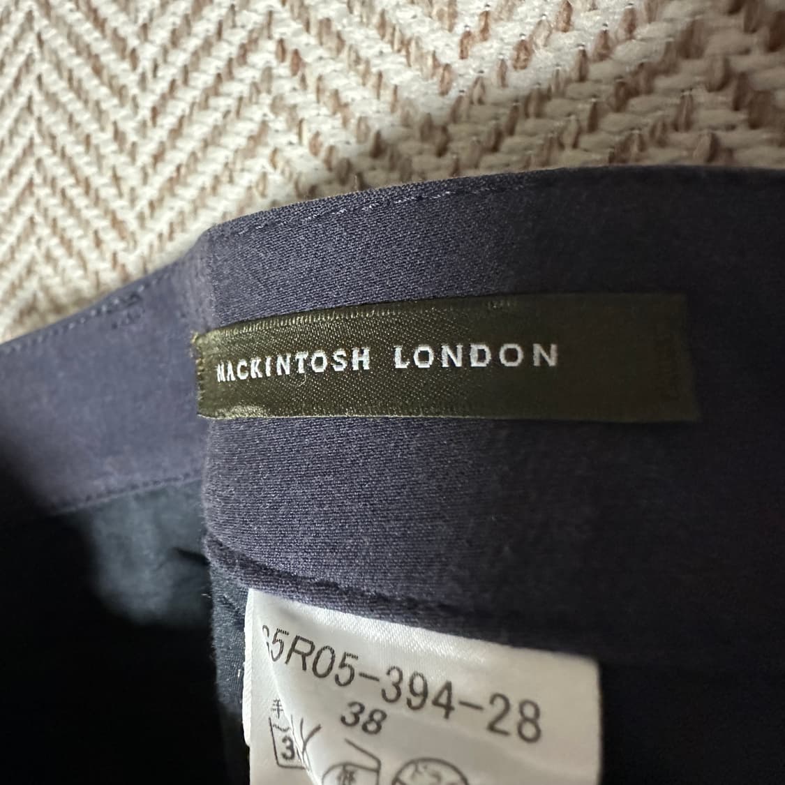 MACKINTOSH wind pants slacks navy 상품이미지4