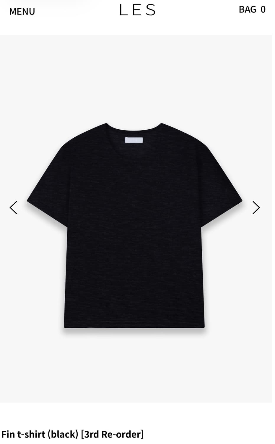 les Fin t-shirt black 2 size 상품이미지1