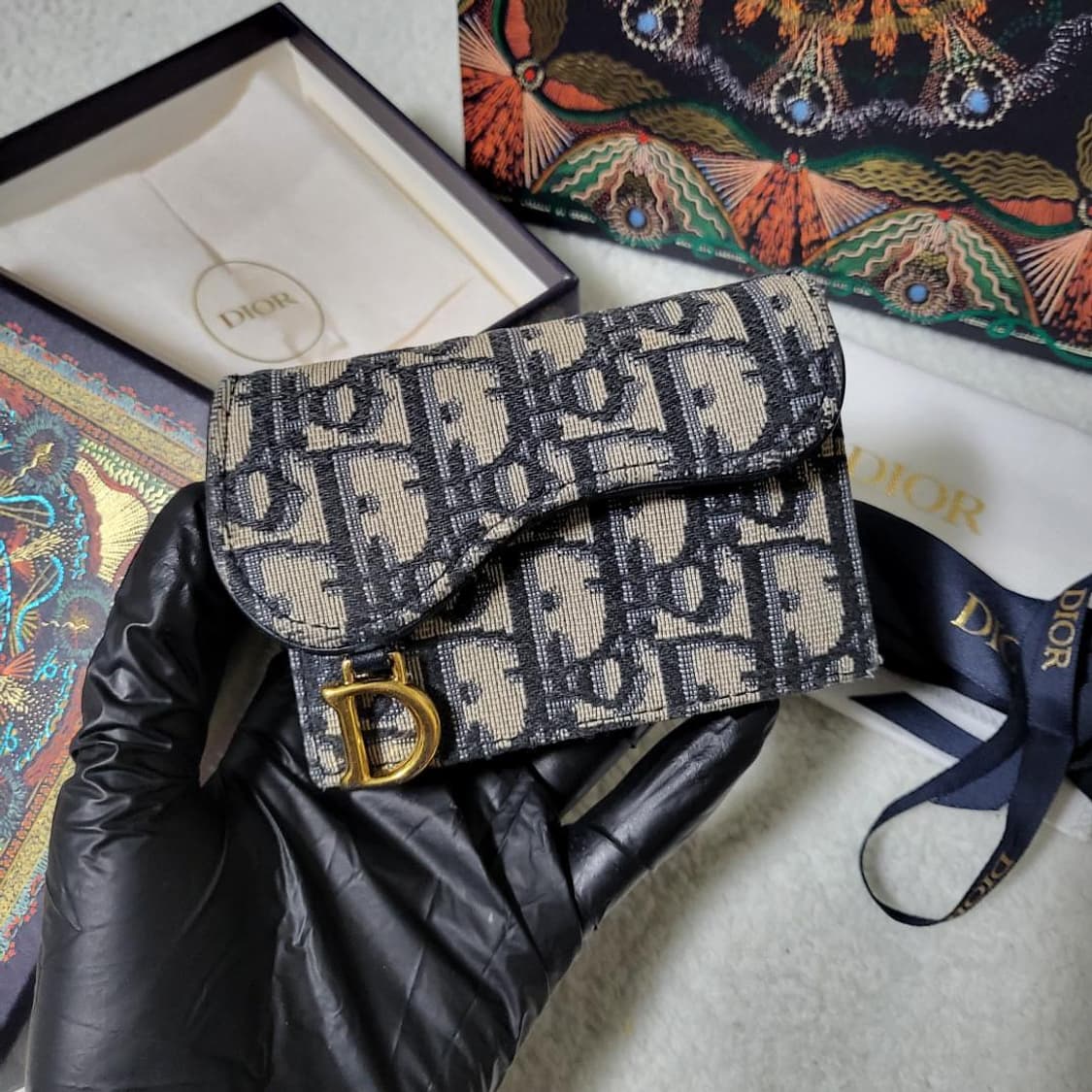 [풀구성] 디올 오블리크 새들 카드지갑  상품이미지2