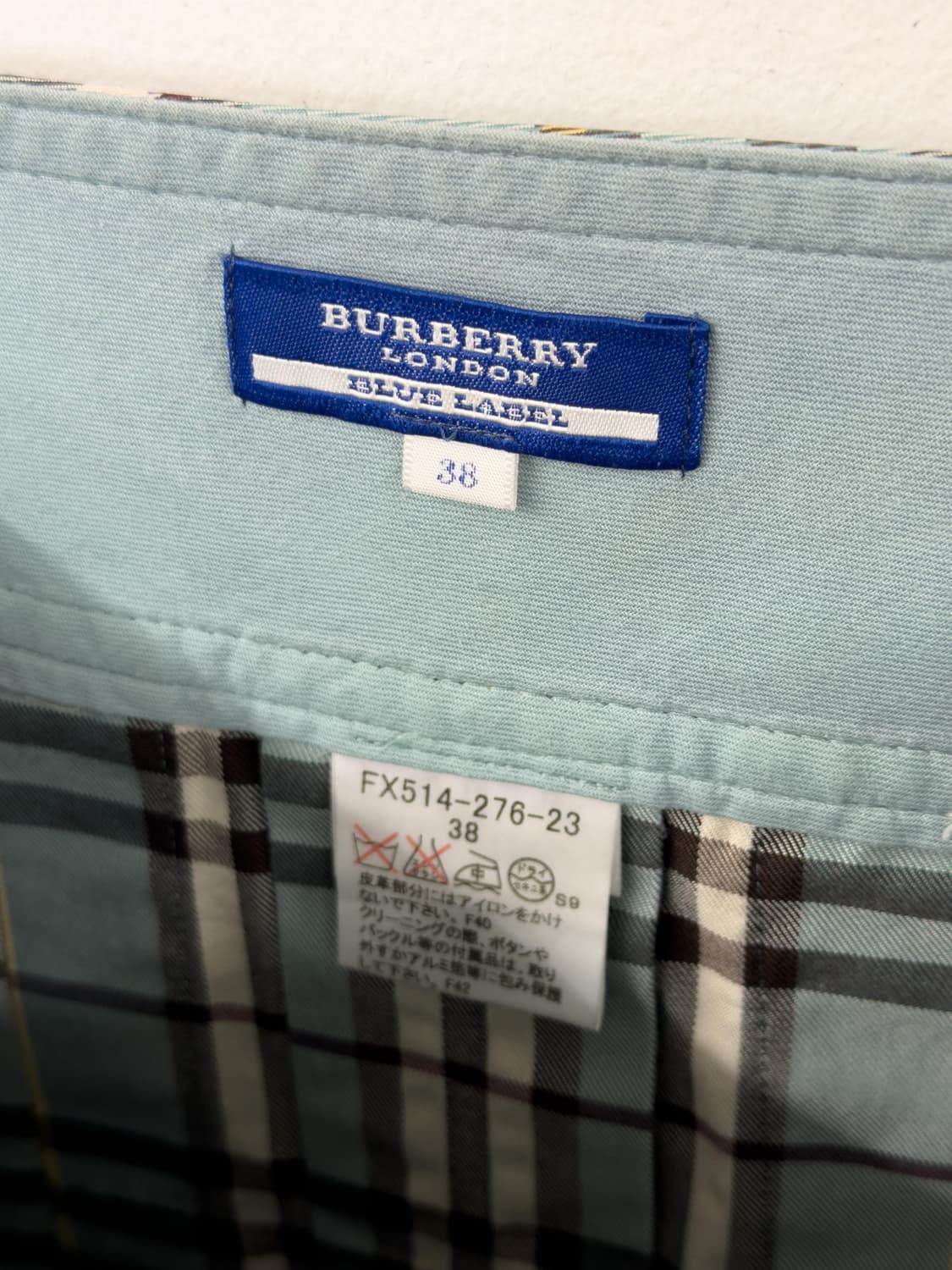 버버리 체크 랩 스커트 상품이미지4