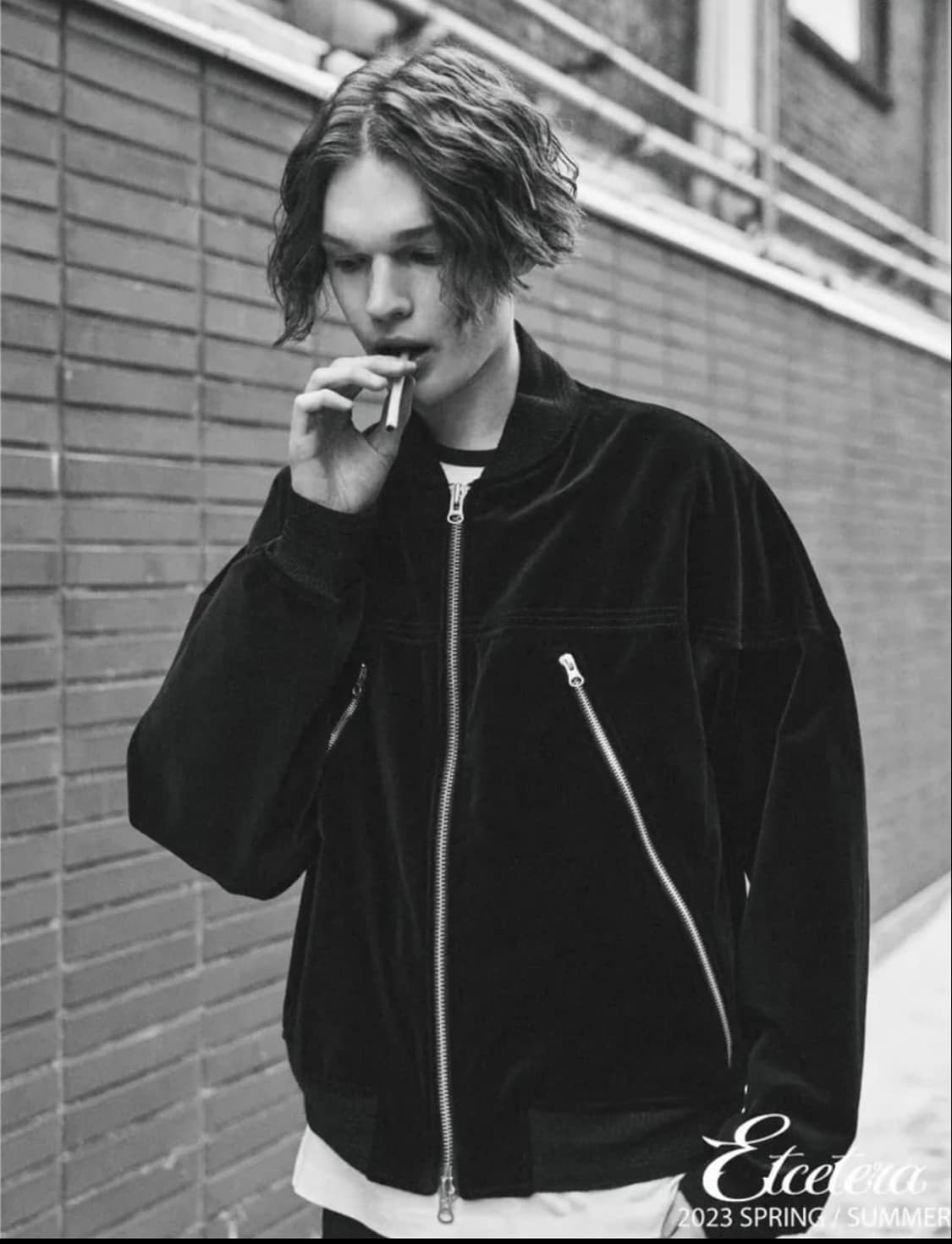 ETCE 벨벳 블루종 상품이미지3