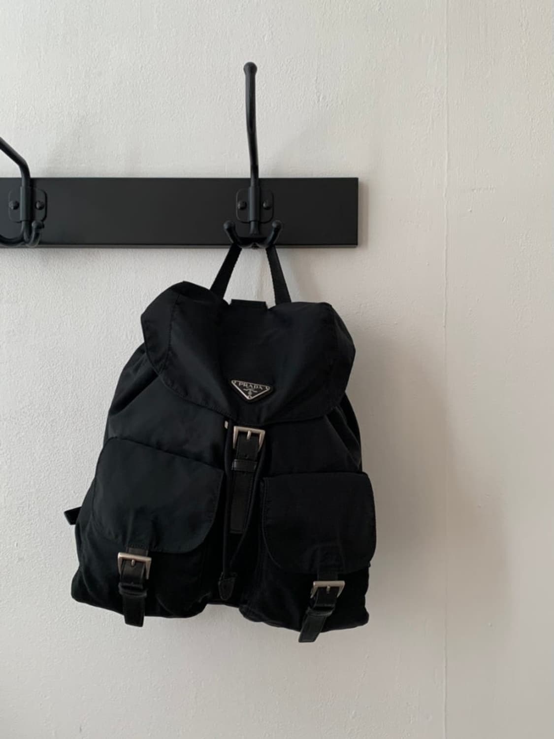 프라다 리나일론 백팩 (m) 블랙 -정품 상품이미지1