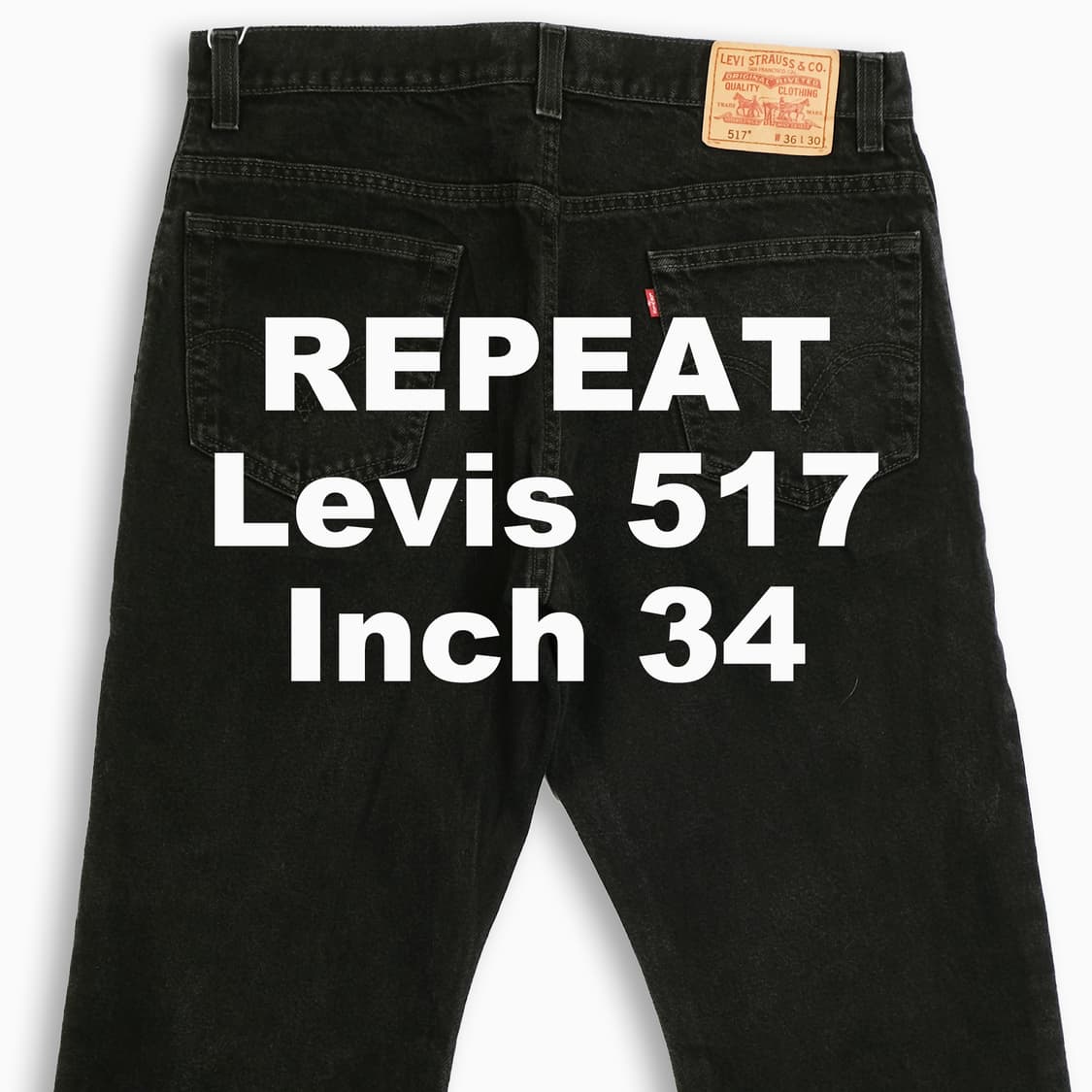 빈티지 리바이스 517 흑청 블랙진 34 인치 LV51736184 상품이미지1