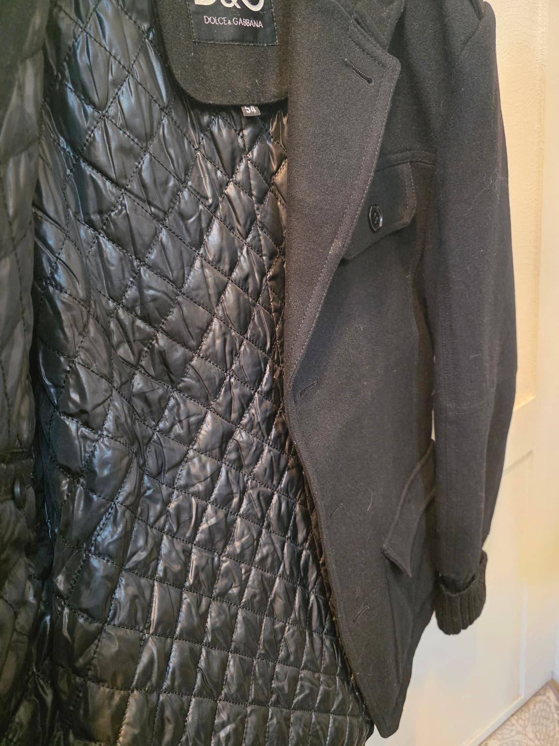 돌체앤가바나 D&G 블랙 울혼방코트 54 상품이미지6