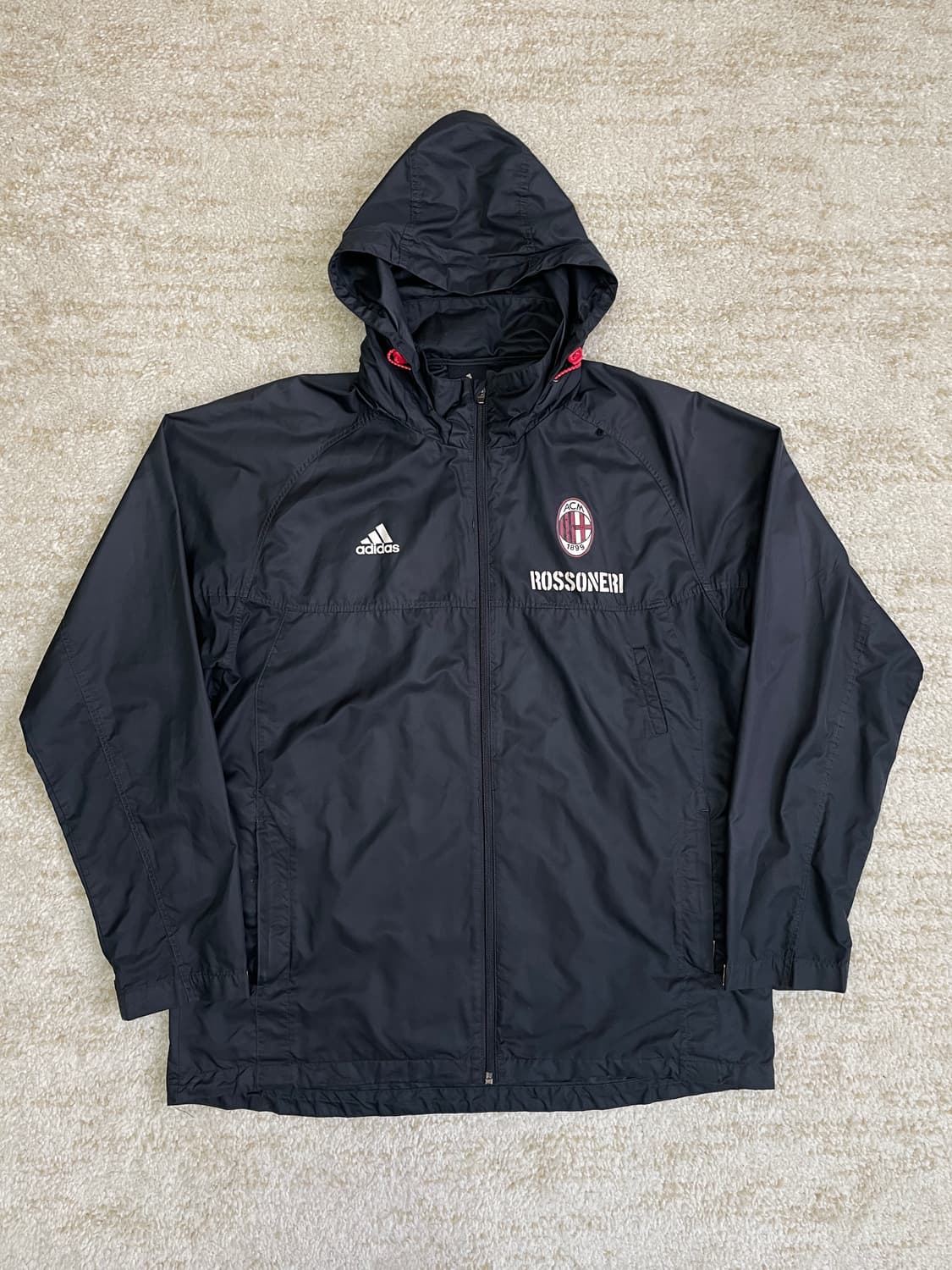 [105] 00s 아디다스 AC MILAN 로쏘네리 바람막이 윈드브레이커 상품이미지1